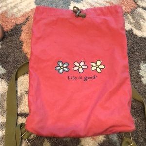 Life Is Good Bags - Life is good drawstring backpack Life Is Good Bags - Life is good drawstring backpack